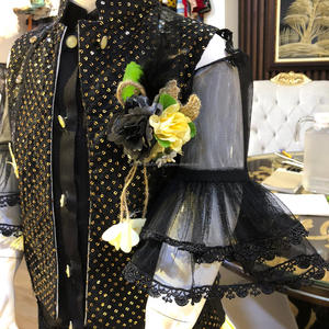 Dernières conceptions de robe de bébé en coton noir séquence haut et jupe avec sac fantaisie sac à main pour enfants - Product Image 4