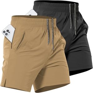 Pantalones Cortos Deportivos Transpirables para Hombre, para Correr, Gimnasio, Fitness, con Logotipo Personalizado, 5 Pulgadas, Casuales - Product Image 1