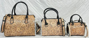 Bolso de Lujo de Cuero Grabado a Mano, Estilo Speedy, Exótico, de Diseñador, Bandolera para Mujer, Bolso Mediano, Personalizado, de Marca, Bolsos de Viaje Tipo Duffel - Product Image 5