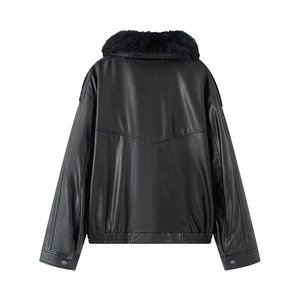 Veste en cuir sur mesure de haute qualité pour homme avec broderie et fermeture éclair - Product Image 5