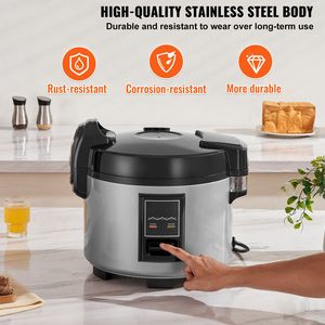 Cuociriso Commerciale da 45 Tazze con Pentola Interna Antiaderente Grande da 9,51 Qt/9 Litri, Cottura Rapida, Attrezzatura da Cucina Professionale - Product Image 2