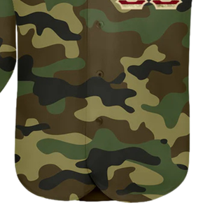 Maillot de baseball camouflage pour homme, boutonné, uniforme d'équipe, respirant, léger, vêtement de sport pour tournoi - Product Image 6