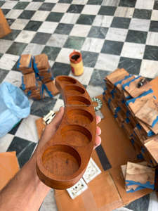 Japanese Style Polished Glass <b>Spice</b> <b>Jars</b> 3oz Acacia Wood Lids Durable 6 Piece Set Home Decor Kitchen Storage - Product Image 2