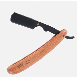 Navaja de Afeitar Plegable de Acero Inoxidable Hecha a Medida con Mango Recto, Herramientas de Barbería, Navaja para el Cabello - Product Image 1