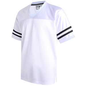 Maillots de football classiques pour hommes, respirants, en maille unie, personnalisables, unisexes, t-shirts d'entraînement vierges, hauts de sport, tenues décontractées de fitness - Product Image 1