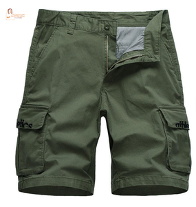 Pantalones Cortos de Trabajo ODM de Verano para Hombre, Estilo Casual Deportivo, de Pierna Ancha, 100% Algodón, Tejido de Lona, Cintura Alta, de Moda - Product Image 1