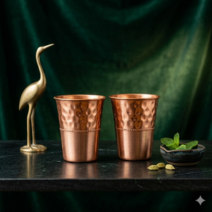 Vaso de Agua Moderno de Cobre Martillado, Vaso Premium Hecho a Mano para Servicio de Cócteles, Decoración de Hogar de Lujo, Precios de Exportación al por Mayor - Product Image 3