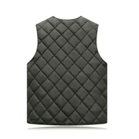 Gilet matelassé sans manches à capuche en toile décontracté avec logo personnalisé OEM, veste d'hiver haut de gamme sur mesure en coton 100% pour hommes