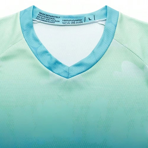 Chemise de pêche à manches longues pour homme de haute qualité, 100% polyester, impression par sublimation, protection anti-UV UPF 50, design Blue Marlin - Product Image 3
