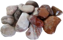 Galets rouges de qualité supérieure, durables, écologiques, modernes, minimalistes, décoratifs, pour l'intérieur et l'extérieur, de forme irrégulière, galets naturels pour villa - Product Image 2