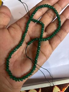 ลูกปัดโกเมนทรงเหลี่ยมธรรมชาติสีแดงเข้ม คริสตัลทรงรอนเดลล์ อัญมณีสำหรับทำเครื่องประดับขายส่ง - Product Image 4
