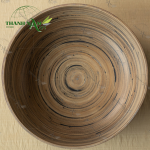 Bol réutilisable en laque Bol en bambou tourné à la main Bol à salade en bambou léger et écologique pour la vaisselle de cuisine Vietnam - Product Image 6