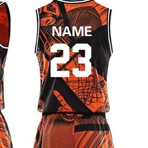 Camiseta de Baloncesto Sublimada Personalizada, 100% Poliéster, Tejido Interlock, Secado Rápido, Transpirable, Uniforme de Equipo, Fabricante OEM ODM - Product Image 4