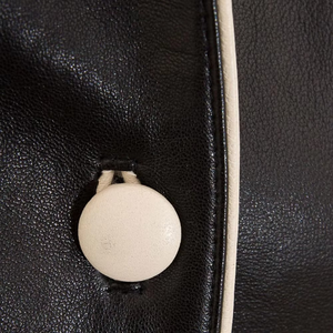 Chaqueta de Cuero Genuino de Piel de Oveja para Mujer, Diseño Personalizado con Logotipo, Transpirable, Teñido Liso, Personalizada - Product Image 4