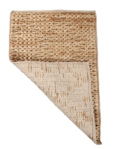 Alfombra de yute tejida a mano de 8 pies x 5 pies, gruesa, ecológica, acolchada, moderna, antimicrobiana, apta para mascotas, antideslizante. - Product Image 2