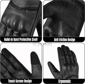 Gants de moto de haute qualité, logo personnalisé, gants de moto respirants pour l'été, en cuir de vachette. - Product Image 2