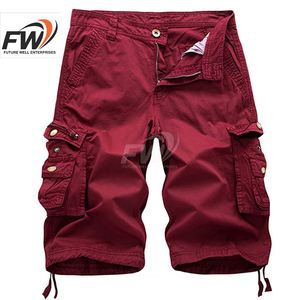 Pantalones Cortos Casuales de Verano para Hombre, Pantalones Cortos de Algodón, Pantalones Cortos Cargo con Múltiples Bolsillos, Pantalones Cortos Casuales de Trabajo hasta la Rodilla - Product Image 1