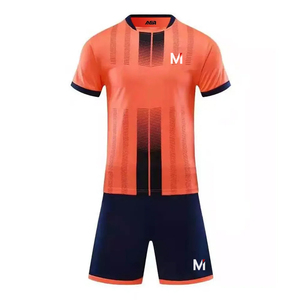 OEM Custom Printed Football Team Uniform High Performance Soccer Jersey Shorts Set Lightweight Breathable UV Protection - Product Image 4