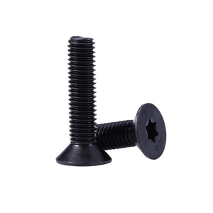 Countersunk Flat Head Screw <b>Bolt</b> M1.4 M1.6 M2 M2.5 <b>M3</b> M4 M5 M6 M8 Black Grade 10.9 GB2673 Six-Lobe Torx Socket Screws - Product Image 1