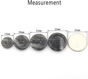 Boutons en résine de haute qualité, écologiques, faits à la main, à dos plat, à 4 trous, pour accessoires vestimentaires - Style noix de coco, fournis par l'usine - Product Image 5