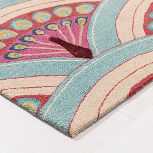 Ensemble de tapis contemporains modernes en laine organique tuftés à la main, motif galet, pour la maison, la chambre, l'extérieur, lavables et pour la cuisine, le pique-nique - Product Image 2