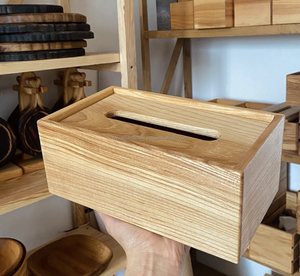 Boîte à mouchoirs en bois créative personnalisée de luxe avec couvercle Boîte à mouchoirs en bois pour le salon de l'Inde - Product Image 2
