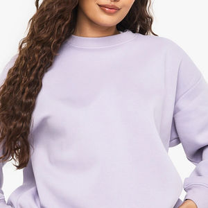 Ensemble short et sweat-shirt polaire vintage personnalisé pour femme, coupe ample, col classique, respirant, écologique, idéal pour l'hiver - Product Image 5