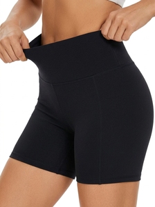 Shorts de yoga unisexe pour femme, doux, extensibles, confortables, taille haute, effet ventre plat, pour l'entraînement, la gym, le fitness, le Pilates, la course et le quotidien - Product Image 5