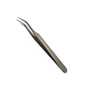 Pinzas para pestañas de alta calidad, punta curva y puntiaguda, de metal y acero, para pedicura y pestañas, para mujeres y hombres - Product Image 2