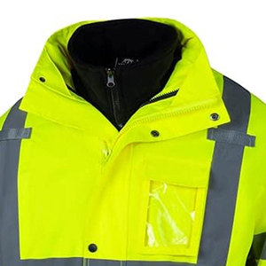 Chaqueta de Seguridad Reflectante de Alta Visibilidad Unisex Rock Creek, Impermeable y Resistente al Viento, Certificación CE/EU, Protección Contra Pinchazos - Product Image 4