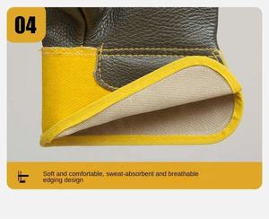 Guantes de Trabajo de Cuero Anti-Corte Hechos a Medida Directamente de Fábrica, Servicio OEM de Alta Calidad, Seguridad para Uso Diario en Todas las Estaciones, Casuales para Exteriores - Product Image 5