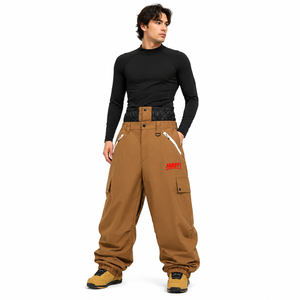 Pantalon de snowboard ample pour homme de haute qualité, imperméable, coupe-vent, pantalon de ski surdimensionné, coupe ample, pour sports d'hiver en plein air, cargo - Product Image 5