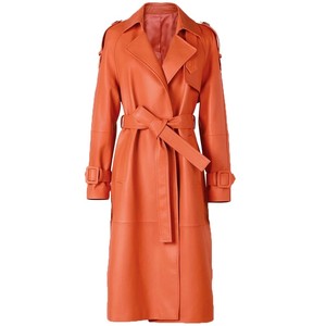 Top Trendy <b>Women</b> <b>Long</b> Coats New Casual 100% Real <b>Leather</b> <b>Long</b> <b>Jackets</b> For <b>Women's</b> Wholesale Winter Sheepskin <b>Long</b> Coat - Product Image 1