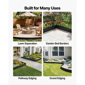 Bordo Paesaggistico in Acciaio Zincato 40 ft x 12 in, Striscia Metallica Pieghevole Facile da Installare, Prodotto per Paesaggistica e Decking - Product Image 6