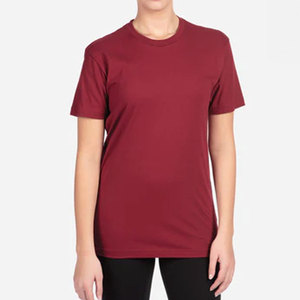 T-shirts vierges en jersey côtelé doux bordeaux pour la vente en gros – T-shirts premium Next Level pour hommes - Product Image 4