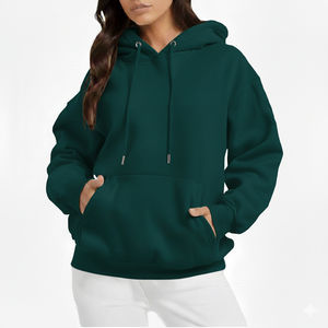 Service OEM – Sweat à capuche oversize pour femme, pull décontracté en tissu doux de haute qualité, manches régulières, couleur unie, idéal pour l'hiver - Product Image 2
