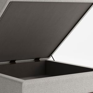 Pouf Contenitore Quadrato Owen Cloud Grey - Elegante Tavolino da Caffè e Sgabello - Product Image 3