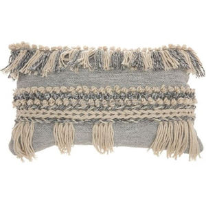 Modern Striped & Festival Pattern Wool Cushion Covers 30x50 Handwoven Washable Vintage Rug for Indoor & Outdoor Home Decor - Product Image 4