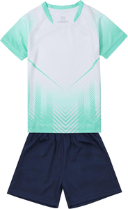 Ensemble d'uniformes de football personnalisés pour jeunes - Maillot de football dégradé jaune fluo - Tenue de sport à séchage rapide pour l'entraînement des équipes de jeunes - Product Image 3