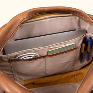 Maletín para Portátil Ligero y Sencillo para Hombre, de Poliéster Impermeable, con Cierre de Cremallera y Correa para el Hombro, Nuevo Diseño de Fábrica - Product Image 5