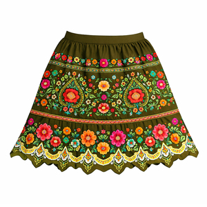 Vestido Maxi Vintage de Alta Calidad para Mujer, Cintura Natural, Anti-Pilling, Bordado, 100% Algodón - Product Image 4