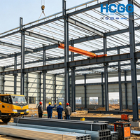 Prefab zware stalen constructie werkplaats magazijn grote overspanning landbouw graan fruit gebouw H-balk snel