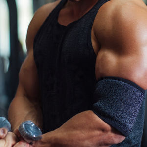 Manguito de compresión de neopreno de alta resistencia para levantamiento de pesas, soporte de codo, manguitos de neopreno para dominadas, accesorio de fitness para entrenamiento - Product Image 3