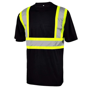 Custom Made Breathable Construction Uniforms Short Shirt Long Sleeve Hi Vis Reflective <b>Road</b> Safety Wear Men's T-Shirts - Product Image 1