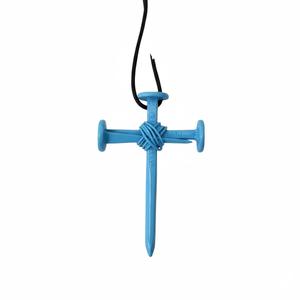 Collier pendentif pointe de lance en acier forgé à la main de qualité supérieure, bijoux en fer fabriqués par un fermeur pour hommes et femmes à bas prix - Product Image 4