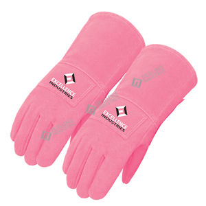 Guantes de Soldadura de Cuero Resistentes al Calor, Guantes de Trabajo Duraderos y Protectores para Soldadura Industrial y Fabricación - Product Image 4