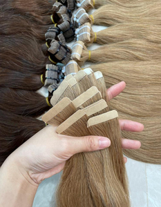 Cinta en extensiones de cabello Cutícula completa Virgen Remy Vietnamita Cabello crudo cinta invisible en extensiones de cabello humano - Product Image 5
