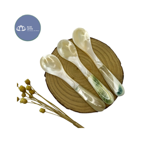 Cuillère à caviar en nacre écologique disponible, de haute qualité, naturelle, de luxe, faite à la main, vaisselle en coquillage, vente en gros, exportation - Product Image 1