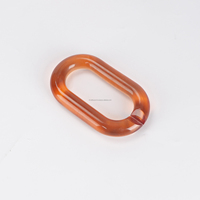 Eslabones de Cadena de Resina Transparente de Colores, Ecológicos y Hechos a Mano para Accesorios de Decoración de Pared