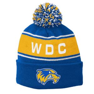 Bonnet en tricot unisexe personnalisé en laine et acrylique pour équipes et clubs de baseball, avec pompon, vente en gros - Product Image 6